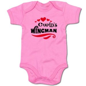 G-graphics Kurzarmbody Baby Body - Cupid´s Wingman mit Spruch / Sprüche • Babykleidung • Geschenk zur Geburt / Taufe / Babyshower / Babyparty / Valentinstag • Strampler