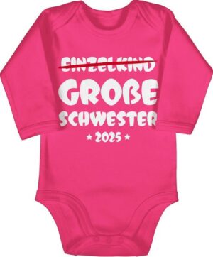 Shirtracer Shirtbody Einzelkind Große Schwester 2025 Geschwister Bruder und Schwester