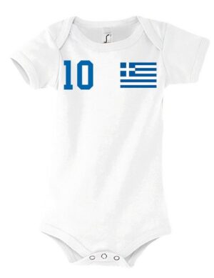 Youth Designz Kurzarmbody Griechenland Kinder Baby Body Strampler mit trendigem Motiv