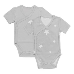 Schlummersack Langarmwickelbody Bio Baby-Wickelbodys kurzarm 2er-Pack OEKO-TEX zertifiziert