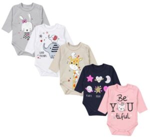 TupTam Langarmbody TupTam Baby Unisex Langarm Body mit Aufdruck Spruch 5er Pack