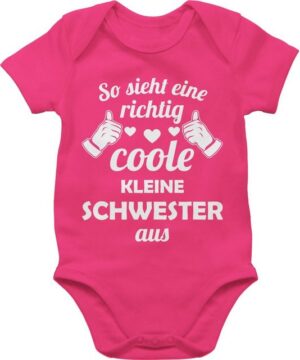 Shirtracer Shirtbody So sieht eine richtig coole kleine Schwester aus Geschwister Bruder und Schwester