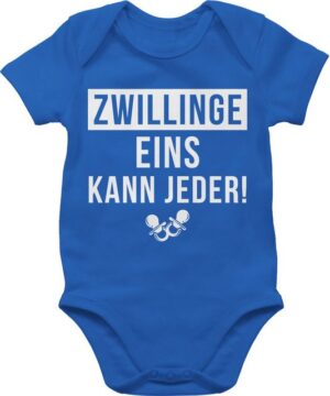 Shirtracer Shirtbody Zwillinge - EINS kann jeder Zur Geburt