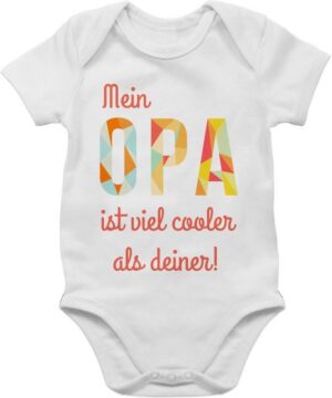 Shirtracer Shirtbody Mein Opa ist viel cooler als deiner Strampler Baby Mädchen & Junge