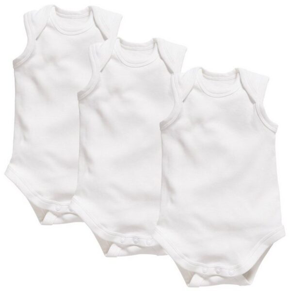 Schnizler Kurzarmwickelbody Body ohne Arm 3er Pack uni