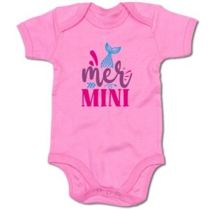 G-graphics Kurzarmbody Baby Body - MerMini mit Spruch / Sprüche • Babykleidung • Geschenk zur Geburt / Taufe / Babyshower / Babyparty • Strampler