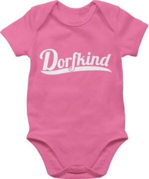 Shirtracer Shirtbody Dorfkind Weiss Sprüche Baby